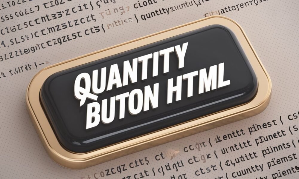 quantity button html