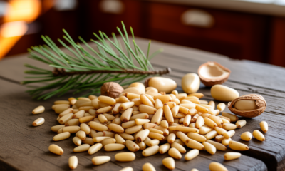 pine kernels and pine nuts