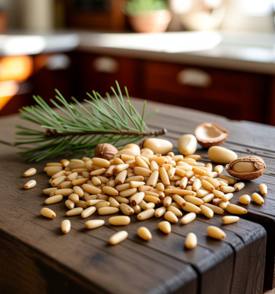 pine kernels and pine nuts